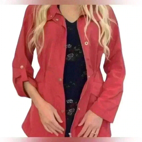 Anthropologie Sanctuary red Anorak utility jacket - Picture 1 of 6